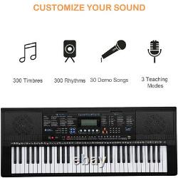 61 Key Digital Music Piano Keyboard Portable Electronic Musical Instrument Set