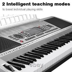 61 Key Electronic Keyboard Digital Piano Electric LCD Music Organ Cadeau Enfant Xmas
