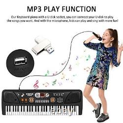 61 Key Kids Clavier Piano Instruments De Musique Jouets Pour Enfants De 5 À 9 Ans Musique