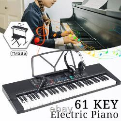 61 Key Music Clavier Avec Affichage Led, Piano Numérique Électronique Avec Écouteurs