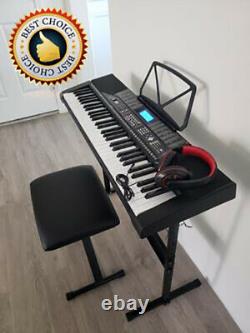 61 Keyboard Electronic Digital Music Portable Piano Support Électrique Casque