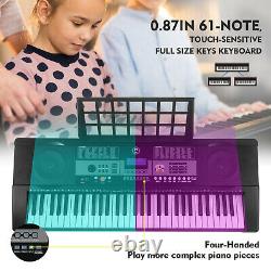 61-key Digital Music Piano Clavier Portable Electronic Musical Cadeau De Noël