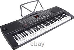 61-key Digital Music Piano Clavier Portable Instrument De Musique Électronique W