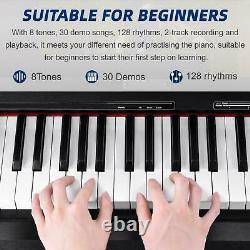 88 Clés Pondérées Musique Numérique Piano Clavier Instrument Électronique Avec Banc Nouveau