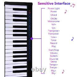 88 Key Digital Musical Piano Portable MIDI Keyboard Home Key Bluetooth Avec Pédale