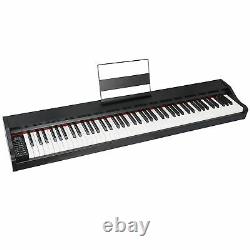 88 Key Electric Digital Music Electronic Keyboard Piano Noir Avec Haut-parleurs