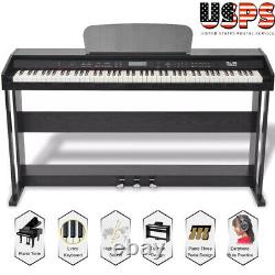 88 Key Music Clavier Piano Avecstand Adapter 3 Pédalier Electric Digital LCD