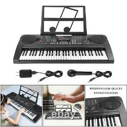 Abs 61 Key Piano Keyboard Compact Music Keyboard Touch Display Kit Pour Enfants