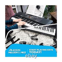 Alesis Melody 61 Clavier Piano à 61 Touches pour Débutants avec Enceintes, Support, Banquette