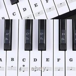 Autocollants Piano Clavier De Musique Débutant 88/61/54/49keys Set