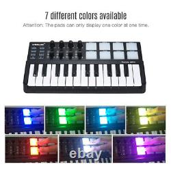 Beat & Music Maker Dj Piano Usb MIDI Color Drum Pad & Keyboard Controller 25 Clés
