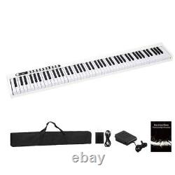 Blanc 88 Key Digital Piano MIDI Clavier Avec Pedal And Bag Music Instrument Accueil