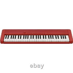 Casio Casiotone CT-S1 Clavier portable de style piano à 61 touches, rouge #CT-S1RD