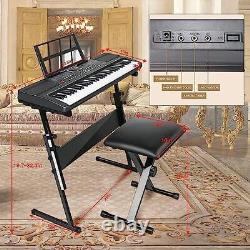 Clavier Piano 61 touches Clavier Piano électrique pour Débutants/Professionnels Portatif