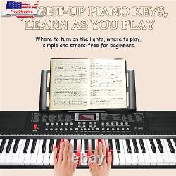 Clavier Piano 61 touches Clavier Piano électrique pour débutants/ professionnels, Son complet