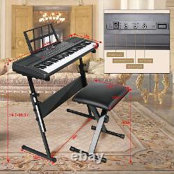 Clavier Piano 61 touches Clavier électrique pour Débutants/Professionnels, Portable