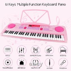 Clavier Piano pour Enfants WOSTOO, Piano Électronique Portable à 61 Touches