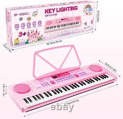 Clavier Piano pour Enfants WOSTOO, Piano Électronique Portable à 61 Touches