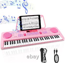 Clavier Piano pour Enfants WOSTOO, Piano Électronique Portable à 61 Touches