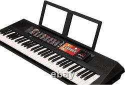Clavier Yamaha PSRF51 61 touches avec 120 voix et support de partition de musique noir