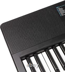 Clavier compact 61 touches avec pupitre à partition, alimentation électrique, autocollant de notes de piano