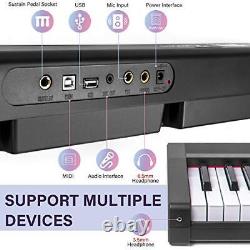 Clavier de piano 88 touches taille réelle semi-pondérées électronique numérique 88 touches piano