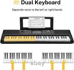 Clavier de piano DEK-610, piano numérique à 61 touches pour débutants/professionnels, électrique