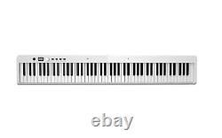 Clavier de piano électrique pliable à 88 touches portable semi-lesté de taille standard avec pédale