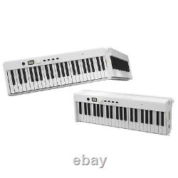 Clavier de piano électrique pliable à 88 touches portable semi-lesté de taille standard avec pédale