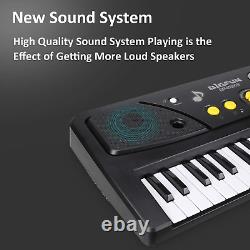 Clavier de piano électronique portable avec 61 touches et haut-parleurs intégrés