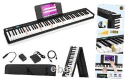 Clavier de piano pliable portable 88 touches de taille complète Semi 49,7 x 8 x 2,35