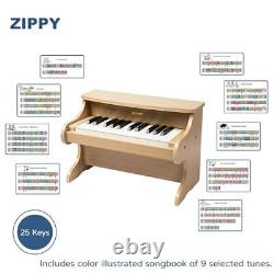 Clavier de piano pour enfants, piano numérique de 25 touches pour enfants, mini piano en chêne pour la musique