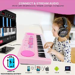 Clavier électrique 49 touches - Clavier de piano musical numérique portable avec karaoké