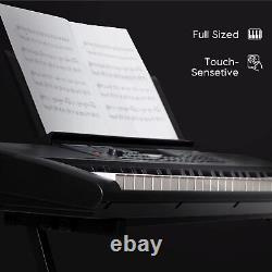 Clavier électrique Premium Starument 61 touches pour débutants avec support