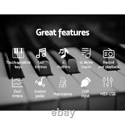 Clavier électronique 88 touches NNEDSZ Support de musique électrique Support de musique à clavier Sensi tactile