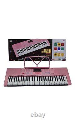 Clavier électronique de musique numérique à 61 touches pour enfants avec micro, cadeau de piano électrique et d'orgue