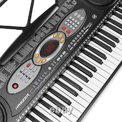 Clavier électronique portable de 61 touches, piano de musique numérique avec support en X et microphone