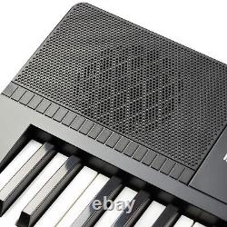 Clavier piano RockJam 61 touches avec support de partitions, autocollants de notes et leçons