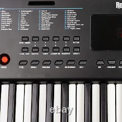 Compact 61 Keyboard Avec Support De Partition, Alimentation, Sticker De Note De Piano