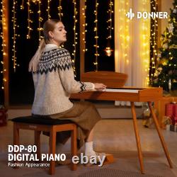 Ddp-80 Piano Droit En Bois 88 Clé Numérique À Clé Pondérée Piano Clavier