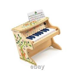 Djeco Animambo 18 Key Electronic Piano Instrument De Musique, Tan