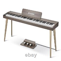 Donner DDP-60 Piano Numérique Clavier Électrique 88 Touches Sensibles à la Vélocité + Support