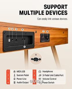 Donner DDP-80 88 touches Piano numérique pondéré Clavier électronique 128 polyphonie