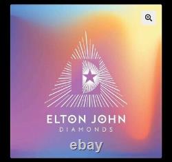 Elton John Diamants Édition Limitée Exclusive Pyramide Vinyle LP & Lithographie