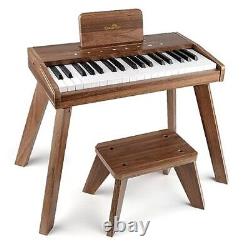 Enfants clavier de piano numérique, jouet instrument de musique éducatif, piano en bois pour enfants
