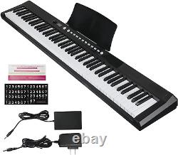 Ensemble de clavier de piano électrique à 88 touches de taille normale, piano numérique avec pédale de sustain