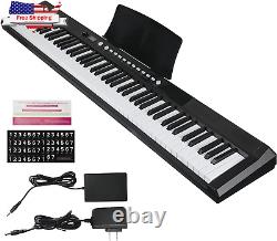 Ensemble de clavier de piano électrique à 88 touches de taille standard, piano numérique avec pédale de sustain