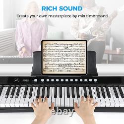 Ensemble de clavier de piano électrique plein format de 88 touches, piano numérique avec pédale de sustain
