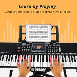 Ensemble de clavier électronique complet de 61 touches pour débutants enfants musique portable