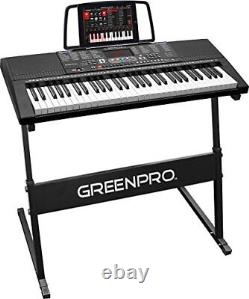 Greenpro 61 Key Portable Piano Electronique Clavier, Affichage Led Avec